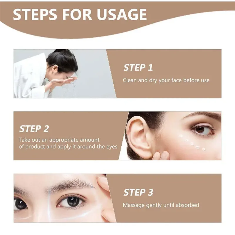 Best of Anti Deep Dark Circles Cream Instant Removal Eye Bag Wrinkle Fine Lines Under The Eyes Contour Lift Firm Whiten Skin Beauty Care Reviews & Tips - Image 6