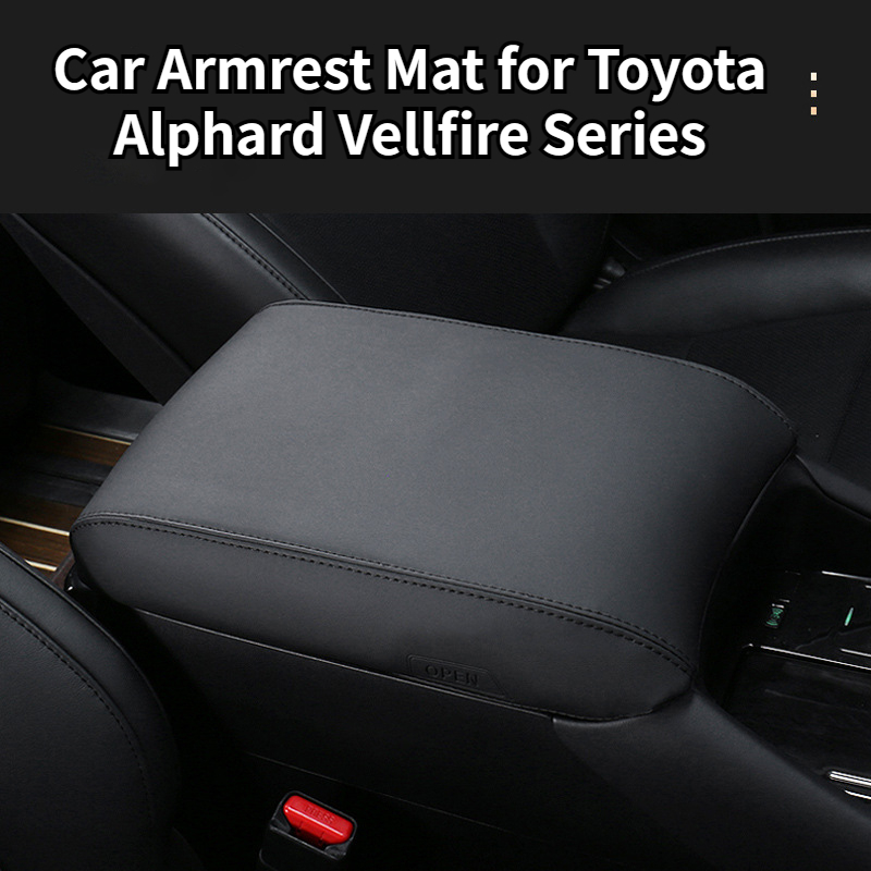 Auto Armlehne Matte für Toyota Alphard Vellfire Serie Solide Zentrum Konsole Arm Rest Schutz Armlehnen Box Abdeckung PU Leder Neue – Detail 11
