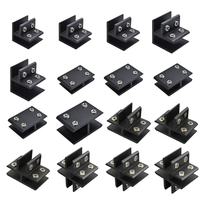 Description Picture 3 of itemAluminum Alloy Frame-less Glass Bracket Connector Wall Tile Clip L/T/Cross Type Glass Corner Clamp Easy to Install A0KF
