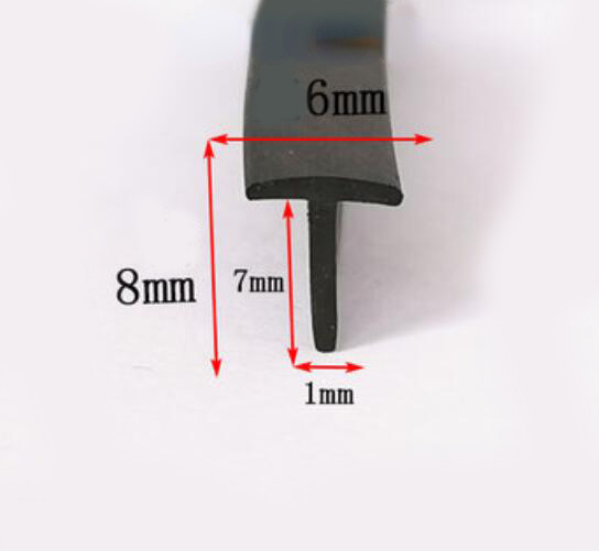 Description Picture 5 of itemT type sun room sealing strip cable trench rubber strip electric box electric cabinet gap filling strip rubber profile
