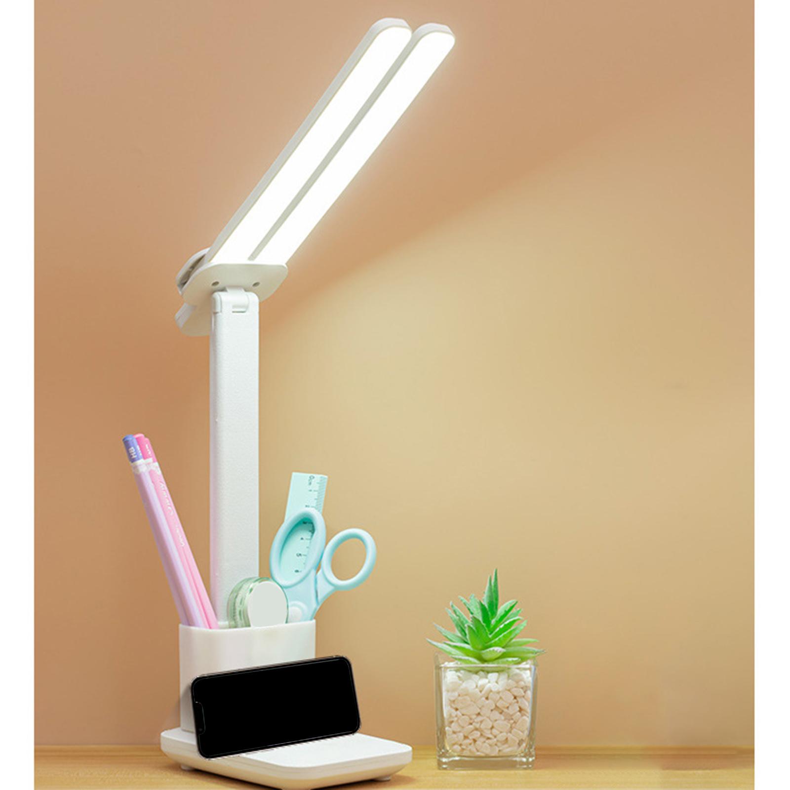 LED Desk Light with Pen Holder Phone Holder Double for Office NightStand LED Desk Light with Pen Holder Phone Holder Double for Office NightStand