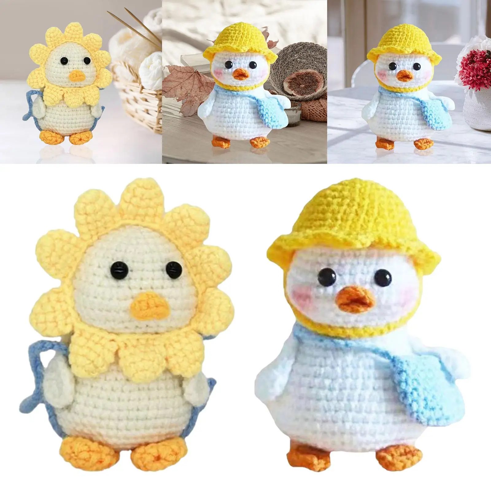 Crochet Starter, Doll Crochet for Beginners, DIYwork Handmade Decorative Animal Crochet Birthday Gift Teens