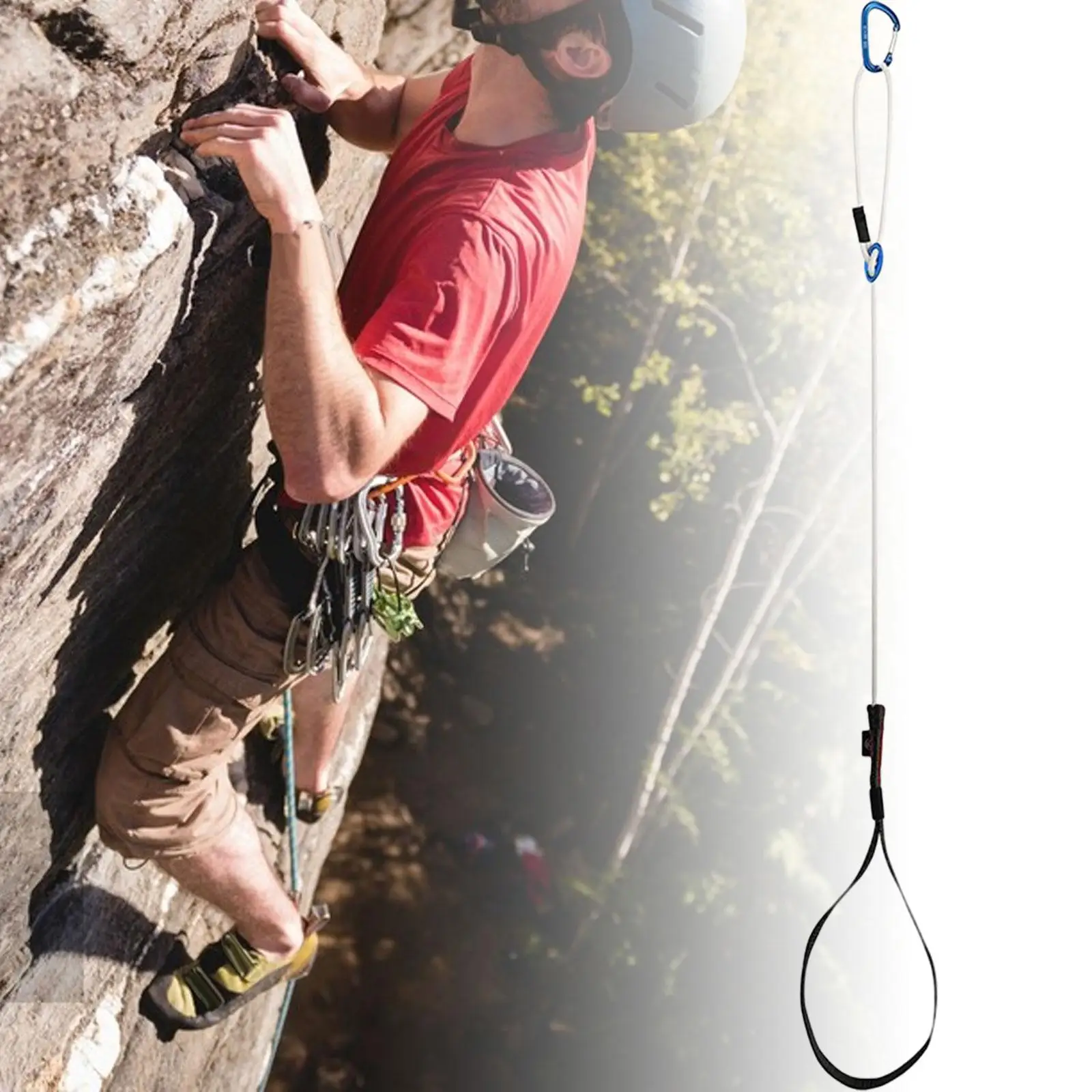 Climbing Ascender Rope Foot Loop Ascender Gear Rigging for Mountaineering