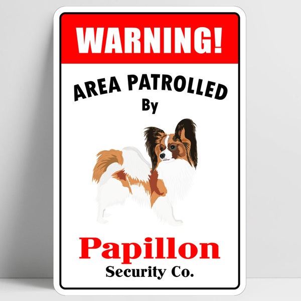 Title 2, Warning Area Patrolled By Weimaraner Retro Vint...