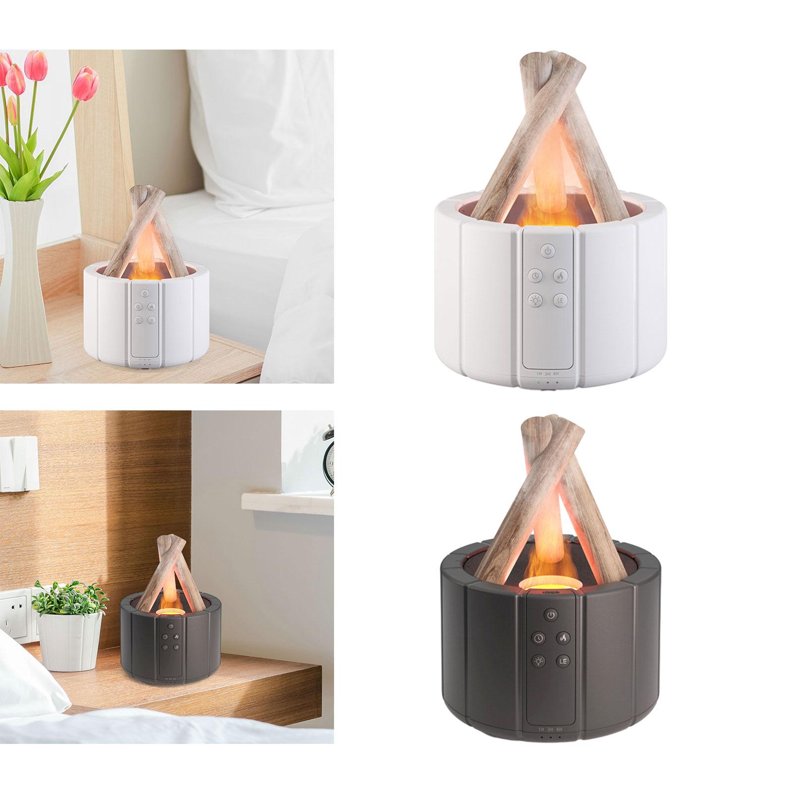 Essential Oil Diffuser 7 Color Simulation Flame Air Diffuser 250ml Air Humidifier for SPA Office Bedroom Living Room Large Room