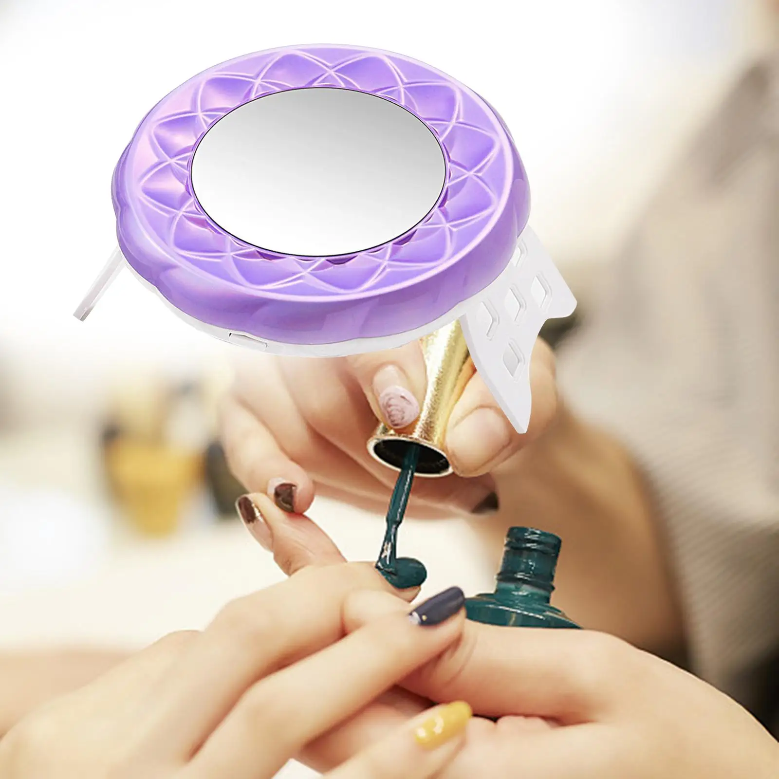 18Pcs LED Nail Drying Lamp with Makeup Mirror Lamp UV for Nail Art