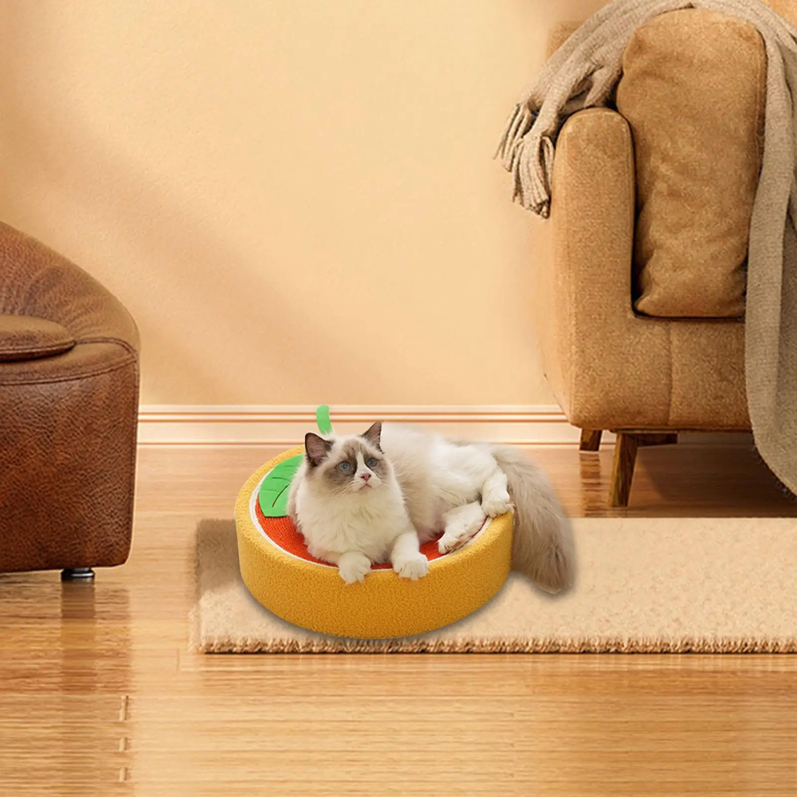 Cat Scratcher Pad Grinding Claw Durable Interactive Toy Cat Scratcher Pad Bed for Cats