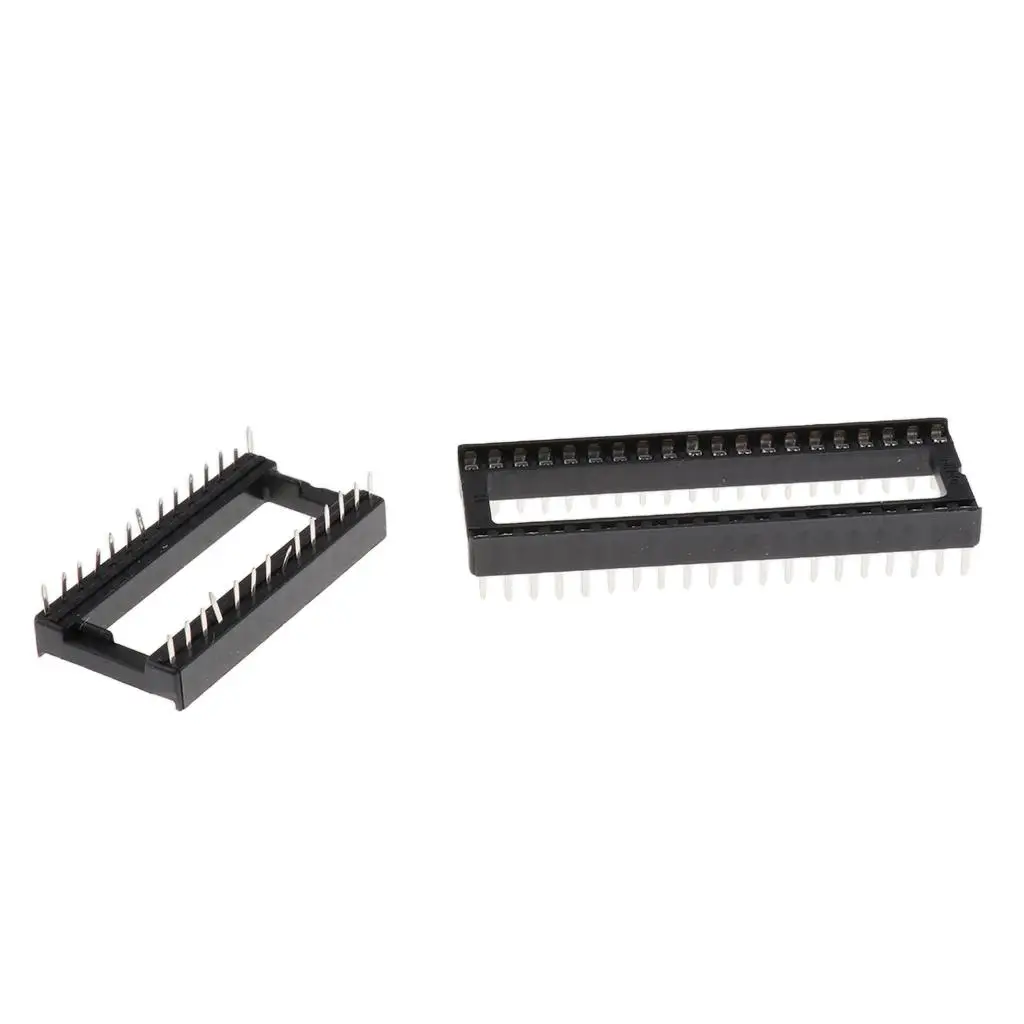 100 Pieces 6/8/14/16/1/28/40 PIN IC Socket Connector Assortment