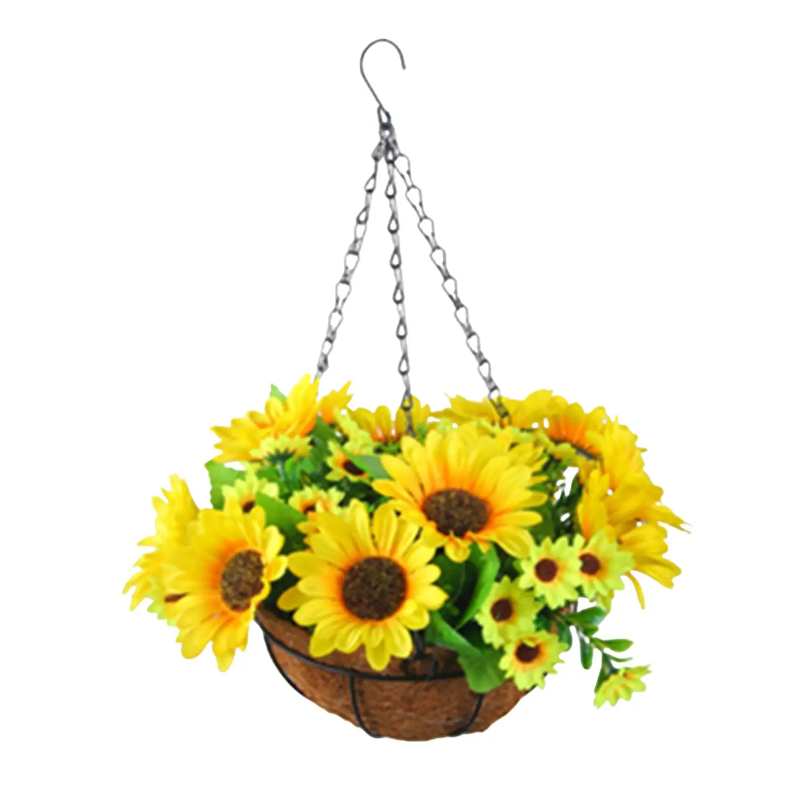 Artificial Hanging Flowers in Basket for Patio Bride Holding Flowers Wedding