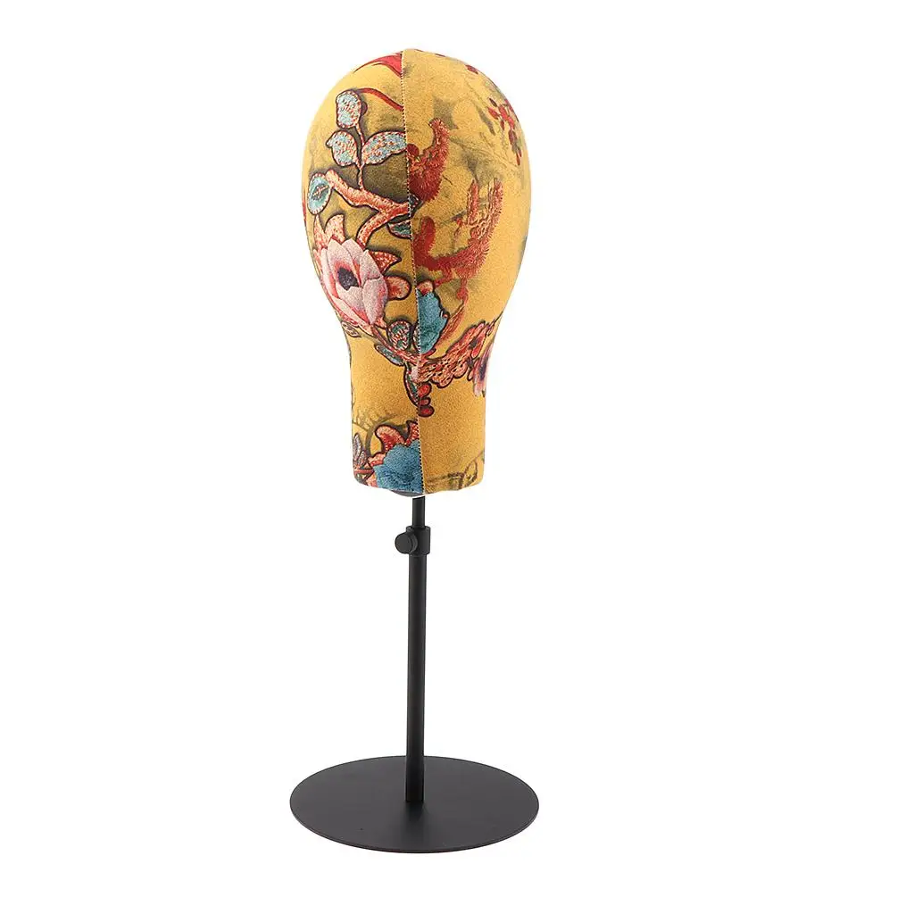 Flower Pattern  Head with Adjustable Stand for Making,Styling and Display,  Head