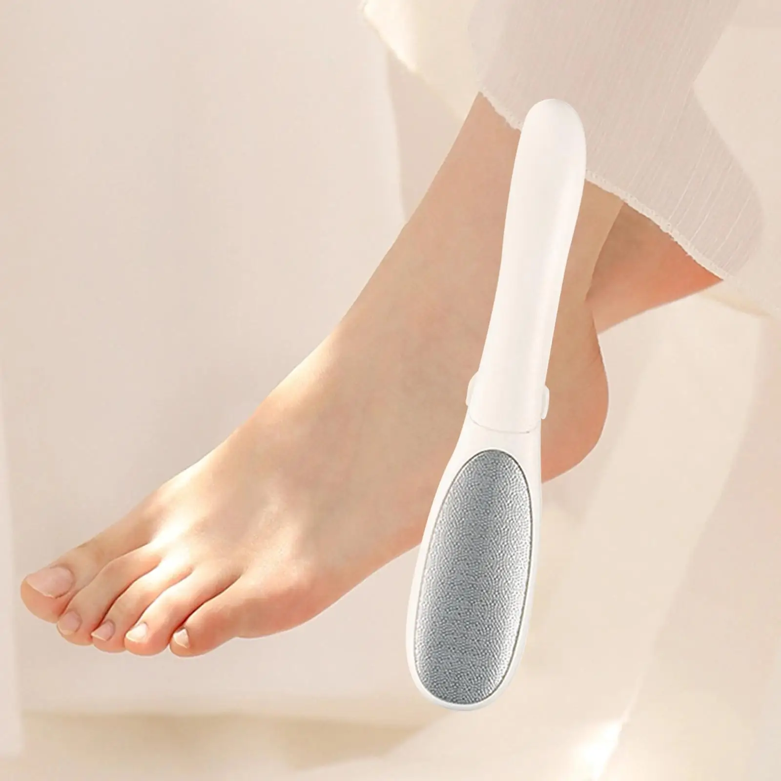 Pedicure Foot File Callus Remover Effortlessly Stainless Steel File 2 in 1 Design Pedicure Tool for Salon Personal Massaging SPA