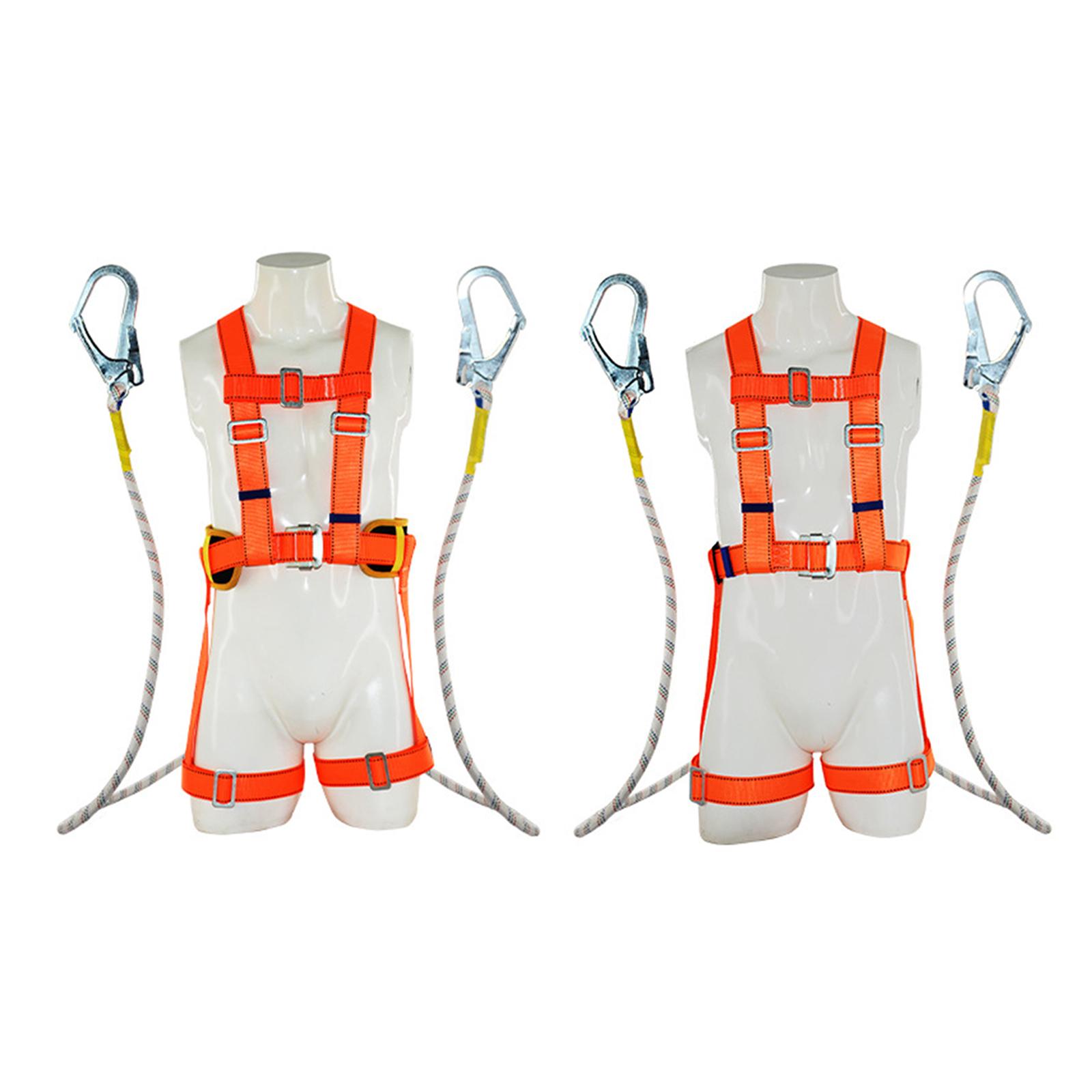 Fall Protection Safety Harness Waist Pad High Altitude Safety Belt for Electricians Roofing Outdoor Rock Climbing Hunting