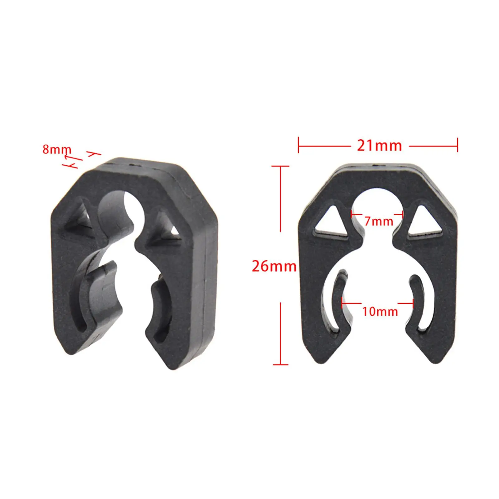 Scuba Diving Fixed Hook Durable Upgrade Parts Double BCD Hose Clip Plastic Hook Buckle for Dive Snorkeling Accessories