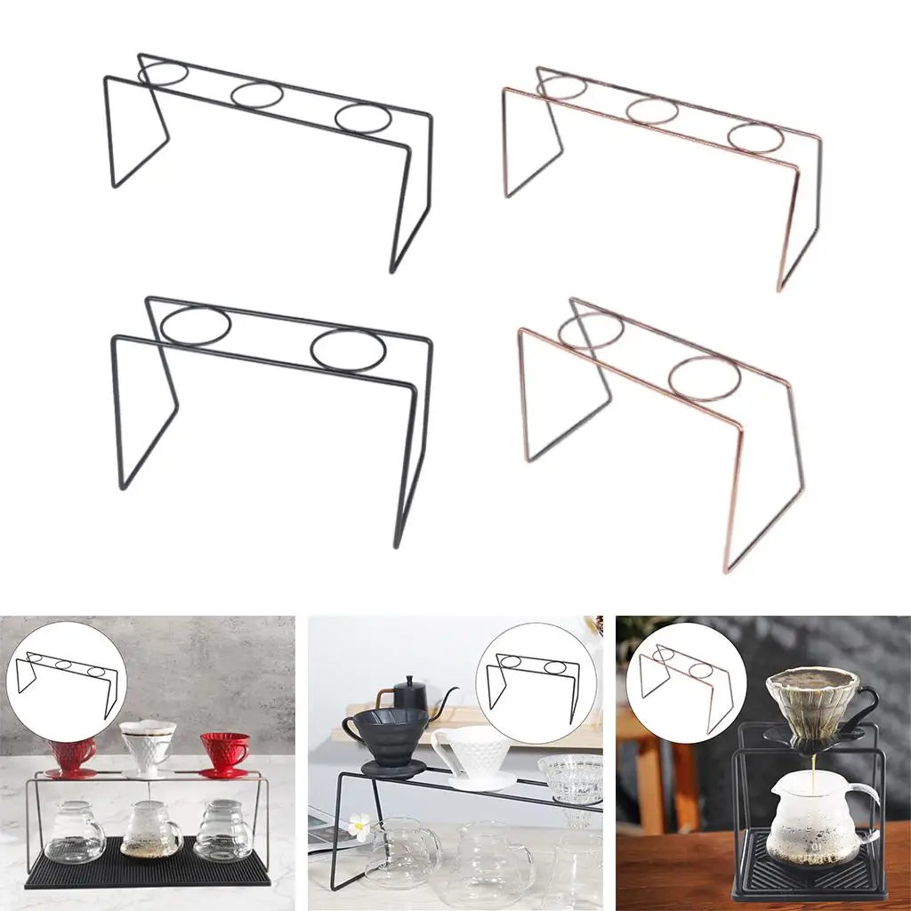 Geometric Coffee Dripper Stand  Multi-Hole Coffee Filter Cup Holder Drip Cup Bracket for Office  Kitchen Supplies
