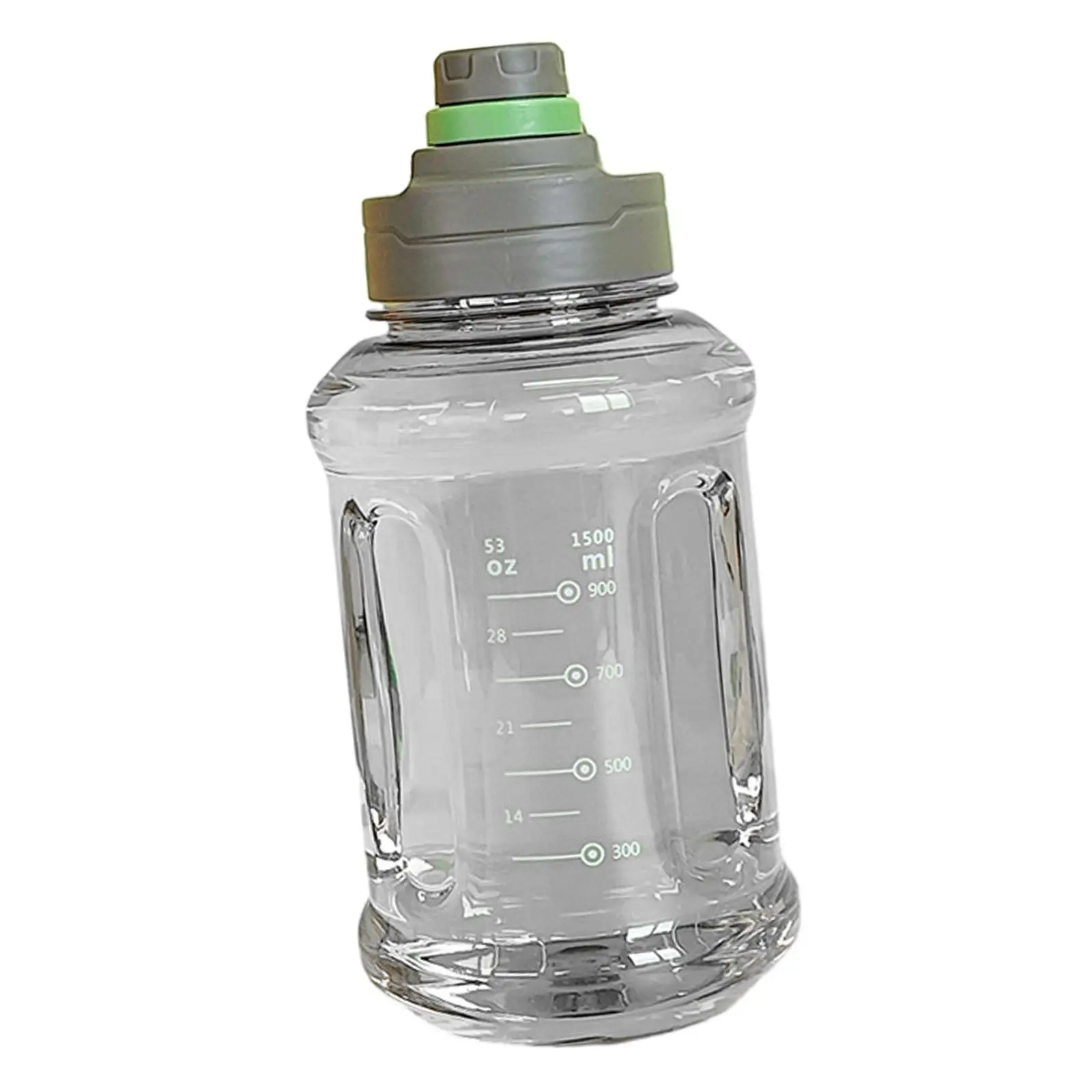 Big Water Bottle 1.5L Reusable Large Capacity with Scale Gym Water Bottle