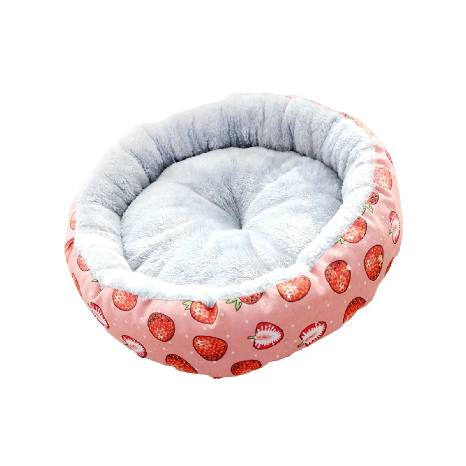 cat Dog Bed 45cm Comfortable Indoor Autumn Winter Round for Small Pets