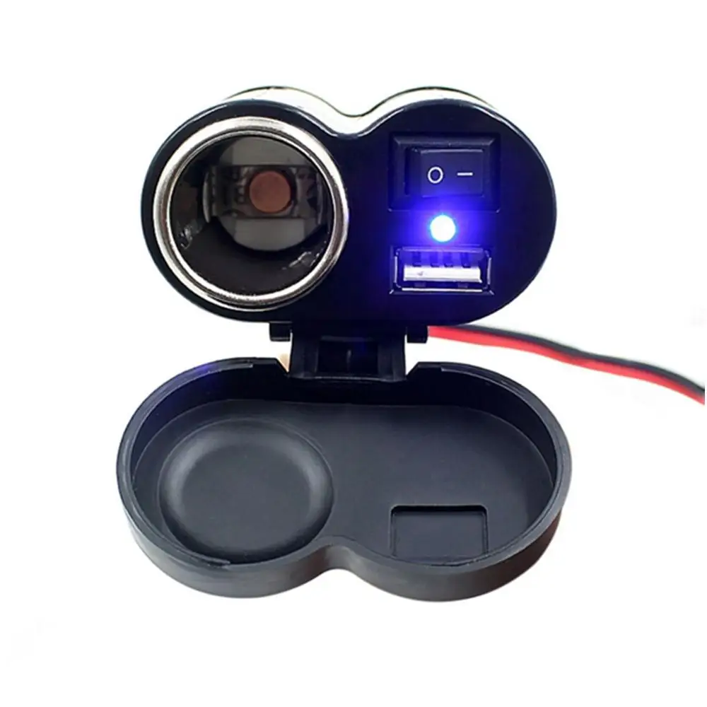 1.5A USB Motorcycle  Lighter Power Charger Outlet Socket