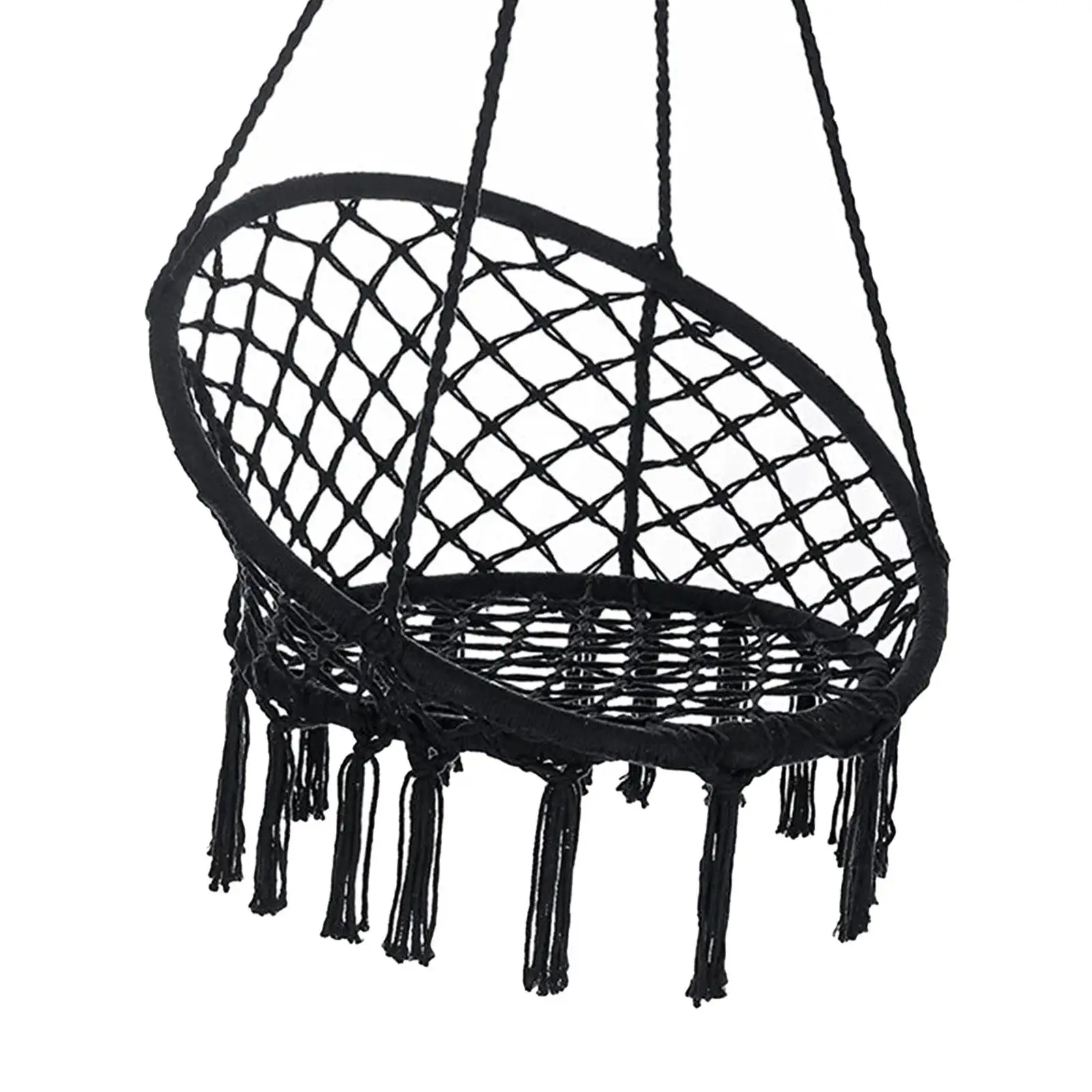 Outdoor Hammock Durable Fabric Hanging Basket Nordic Ceiling Chairs Breathable Swing for Backyard Child Adult Patio Outside Tree