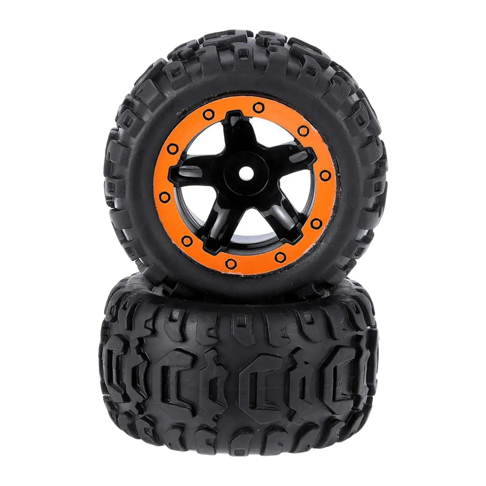 2 Pieces RC Wheels Tires Replacements for HBX 16889 Trucks RC 