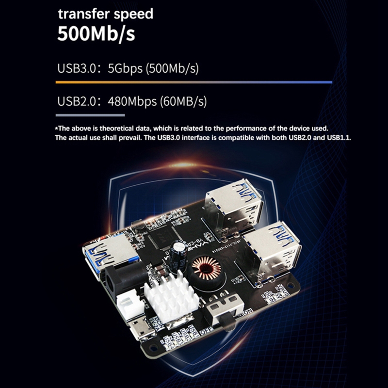 Usb3.0 placa de expansão 4-port docking station