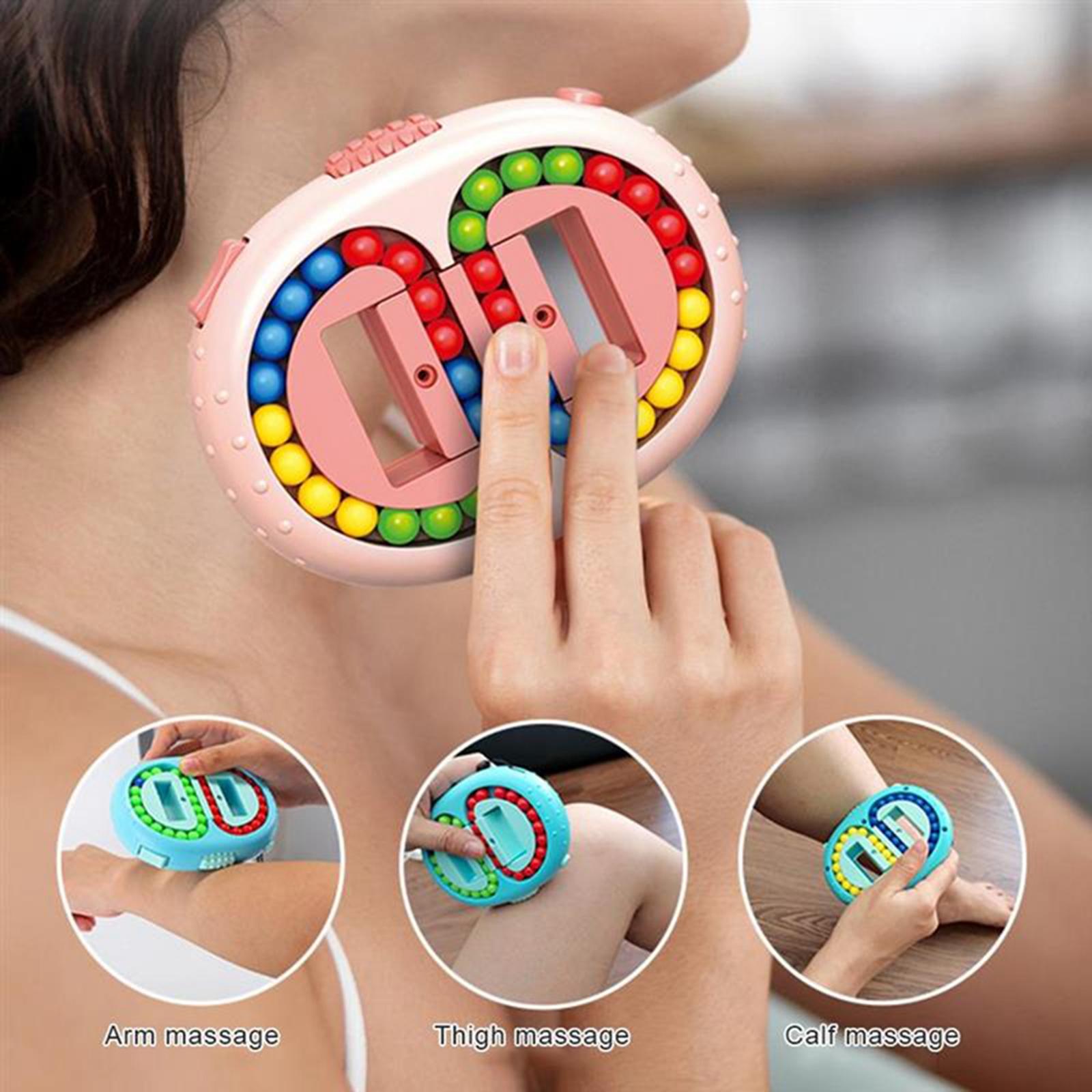 Bean Cubes Toys, Rotating Decompression Hand Eye Coordination Puzzle Educational Gifts 3D Puzzles Fingertip  Tops  Toy