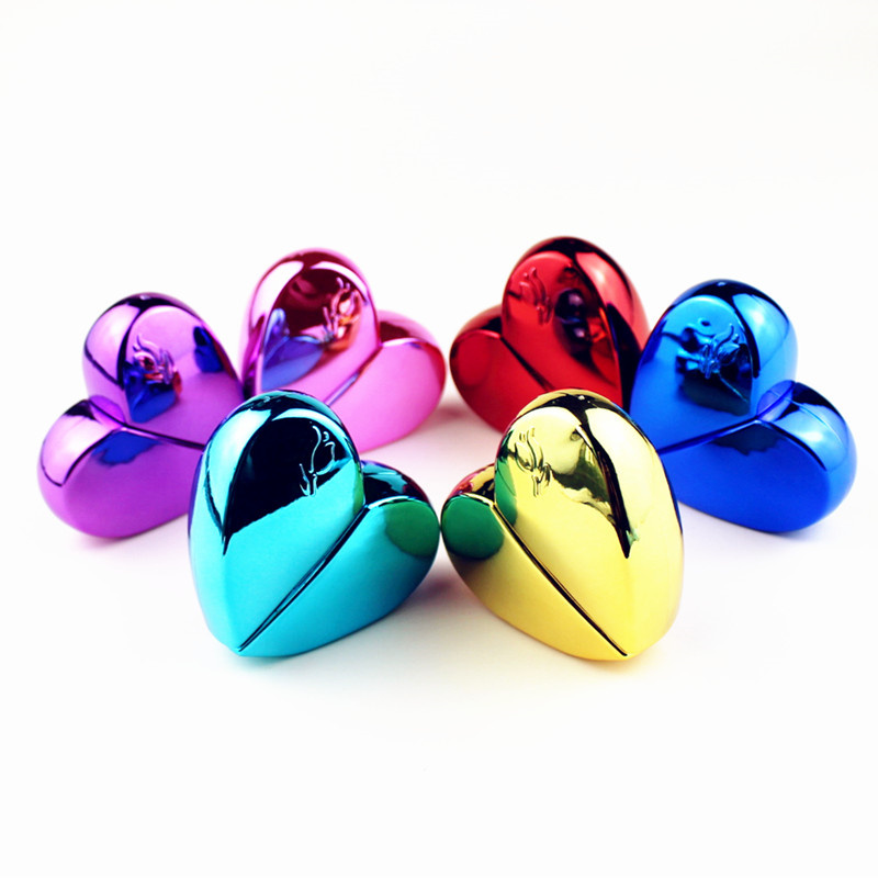 Best of 6 Colors 25ml Heart Shaped Glass Perfume Bottles Portable Spray Atomizer Refillable Cosmetics Bottle Small Sample Sub-Bottle Reviews & Tips