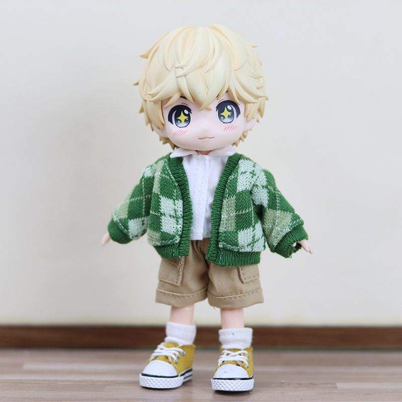 ob11 Baby clothes cute sweater coat Plain body P9 1/12 bjd clothes gsc molly P9 wearable doll accessories