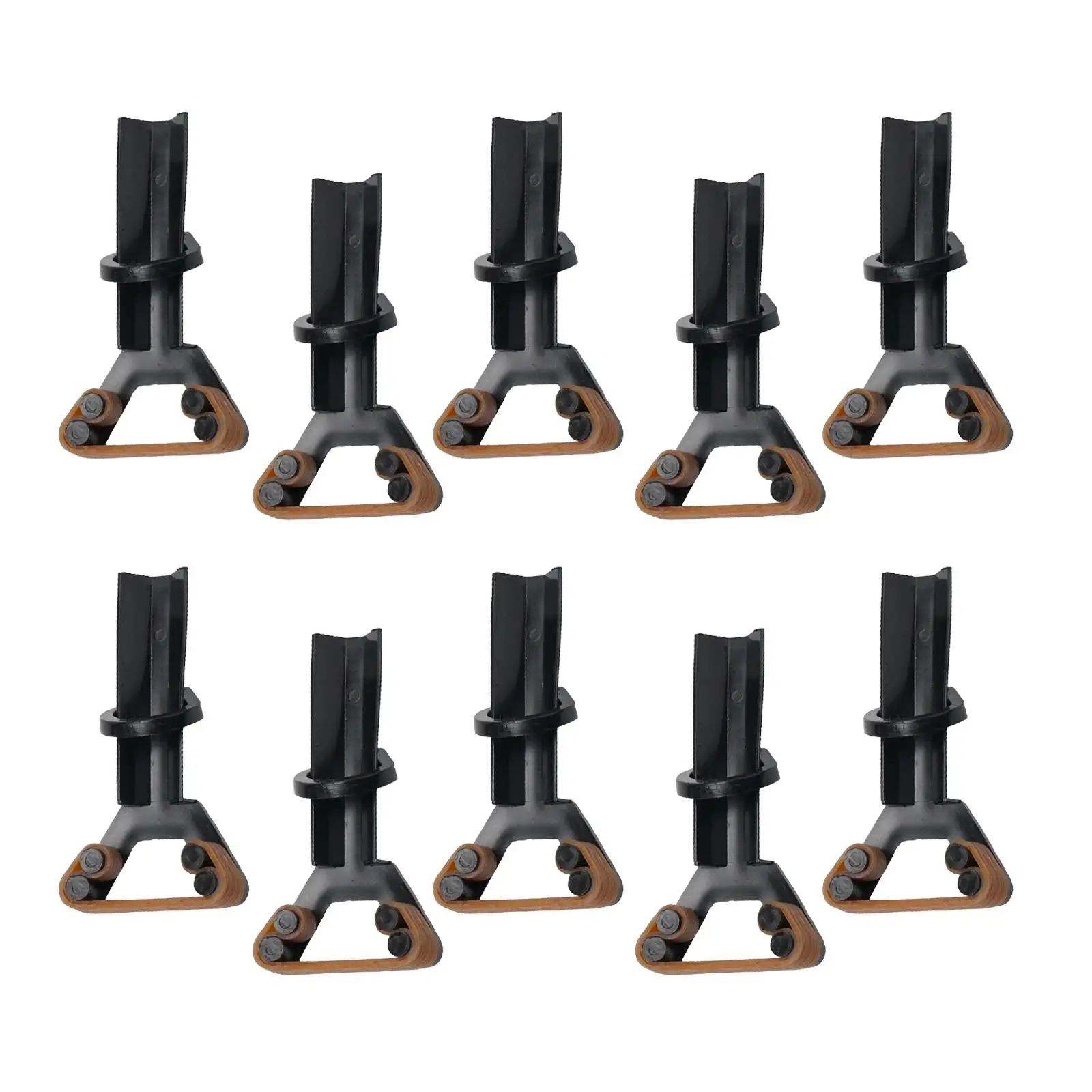 10x Pool Cue Tip Clamp Adults Portable Elastic Replacement Y Shaped Billiard Cue Tip Clamp for Games Player Snooker Indoor Home