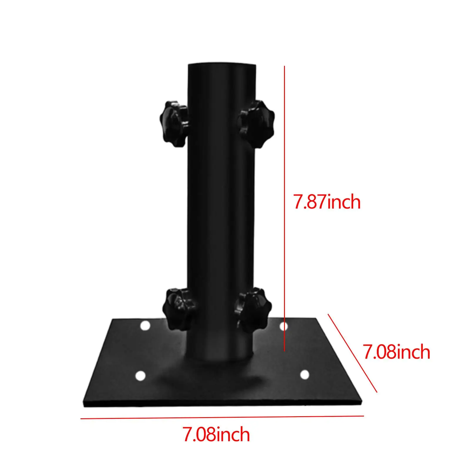 Patio Umbrella Outdoor Base with 4 Adjustable Knobs Umbrella Pole Mount Stand for Courtyard Balcony Patios Deck Mount Pontoons