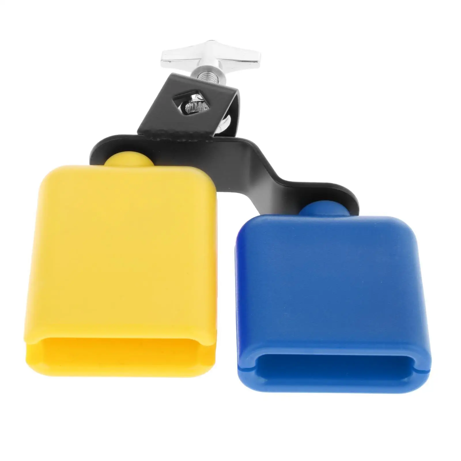 High and Low Sound Knocker Drum Part Percussion Noisemaker Cowbell Double Mounted Bell Set Accessories