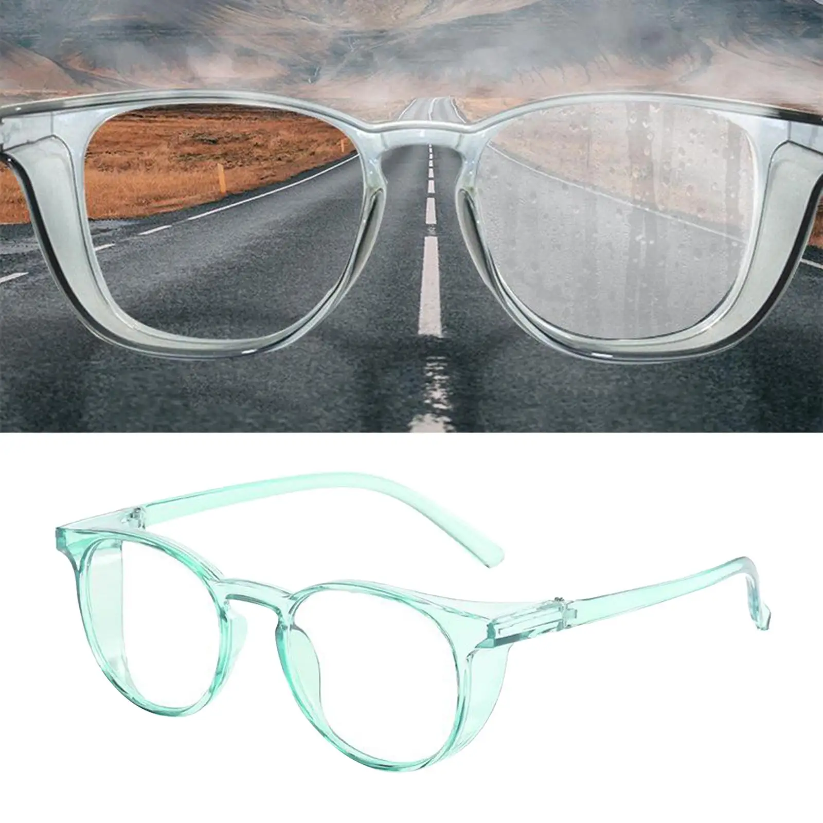 Transparent anti-fog   lens Safety glasses with workplace