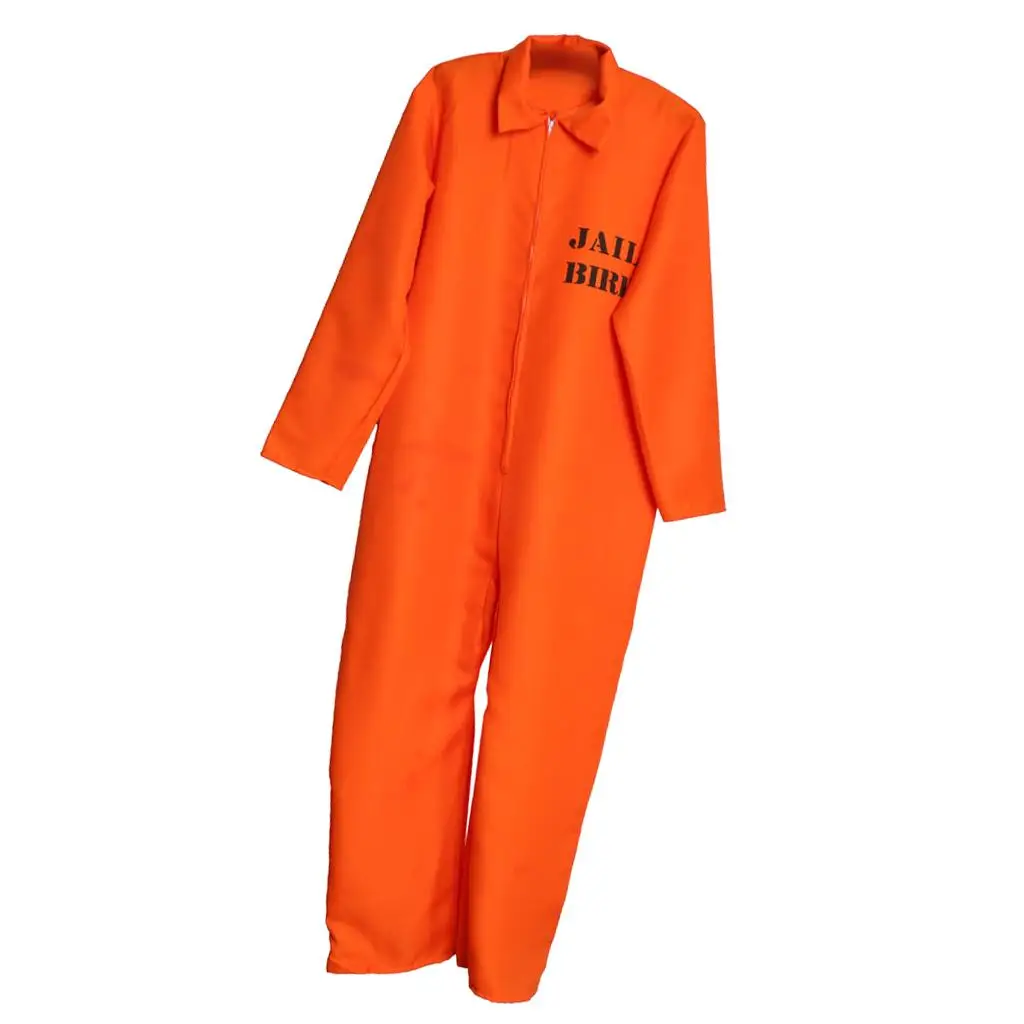   Prisoner Overall  Jumpsuit Convict Stag Do Party Fancy Costume