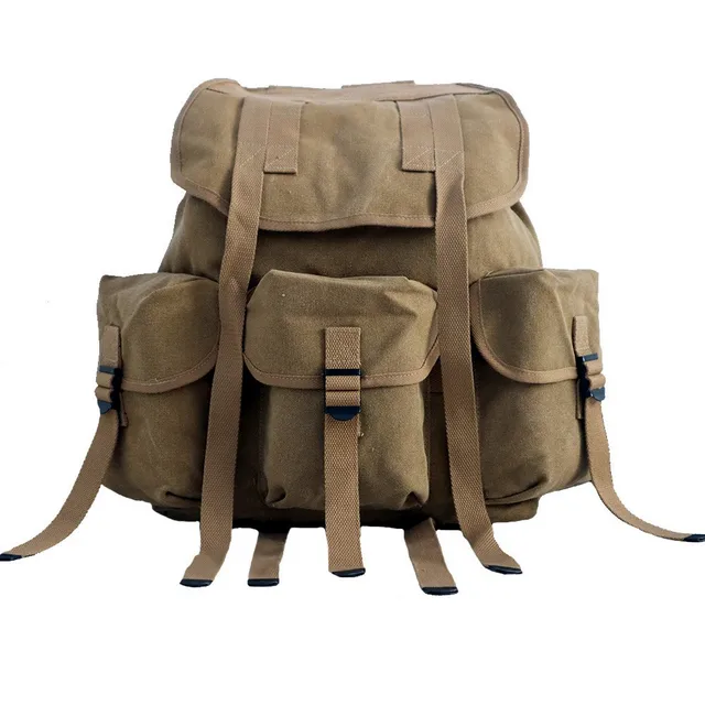 ANQIAO WW2 M1936 Musette US Backpack Canvas Bag WWII Haversack