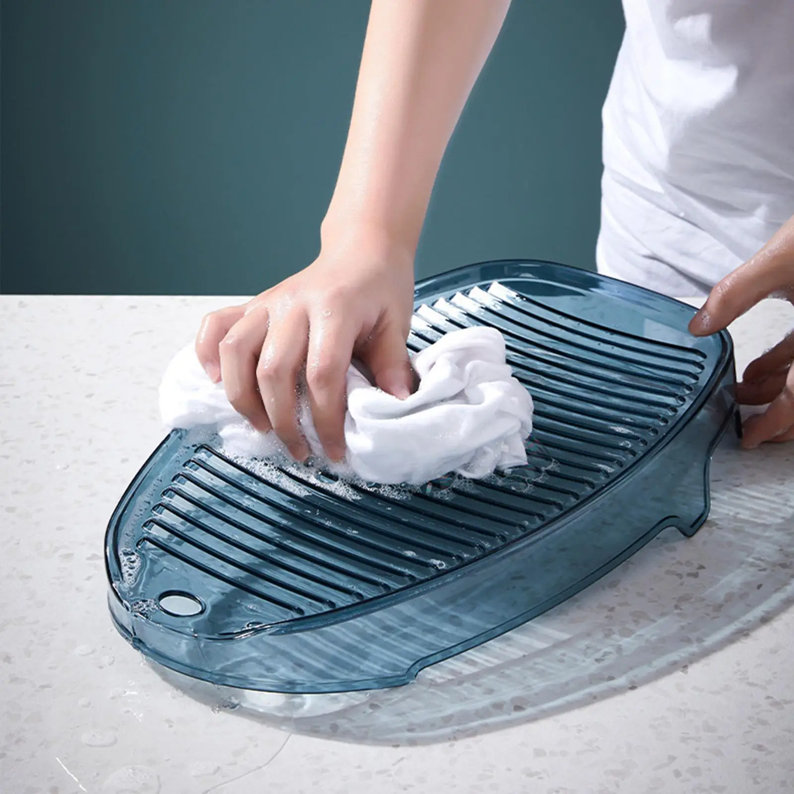 Washing Board Transparent Anti Slip Practical for Underwear Socks Pants