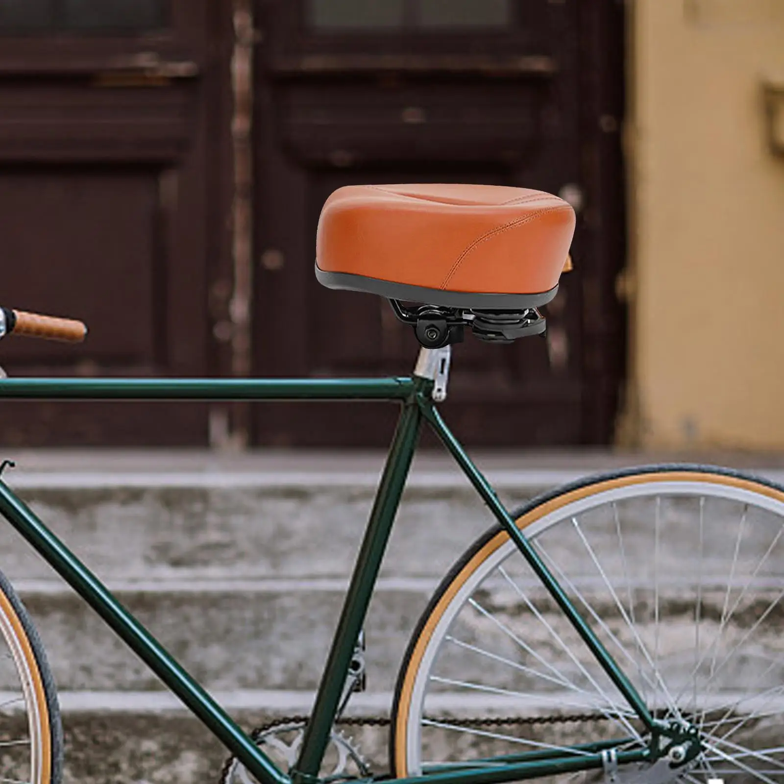 Bike Saddle Seat Noseless Wide Comfort Bicycle Seat Cushion for Cruiser