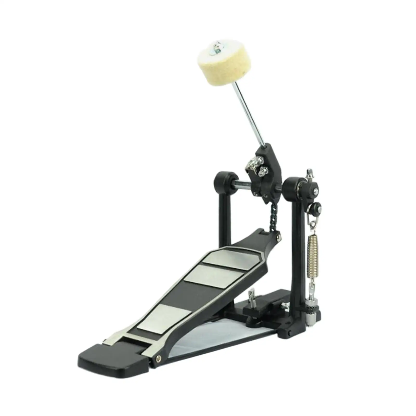 Bass Drum Pedal Drum Practice Instrument Accessories for Beginner, Pro Drummers Chain Drive Drum Step Drum Foot Pedal Beater