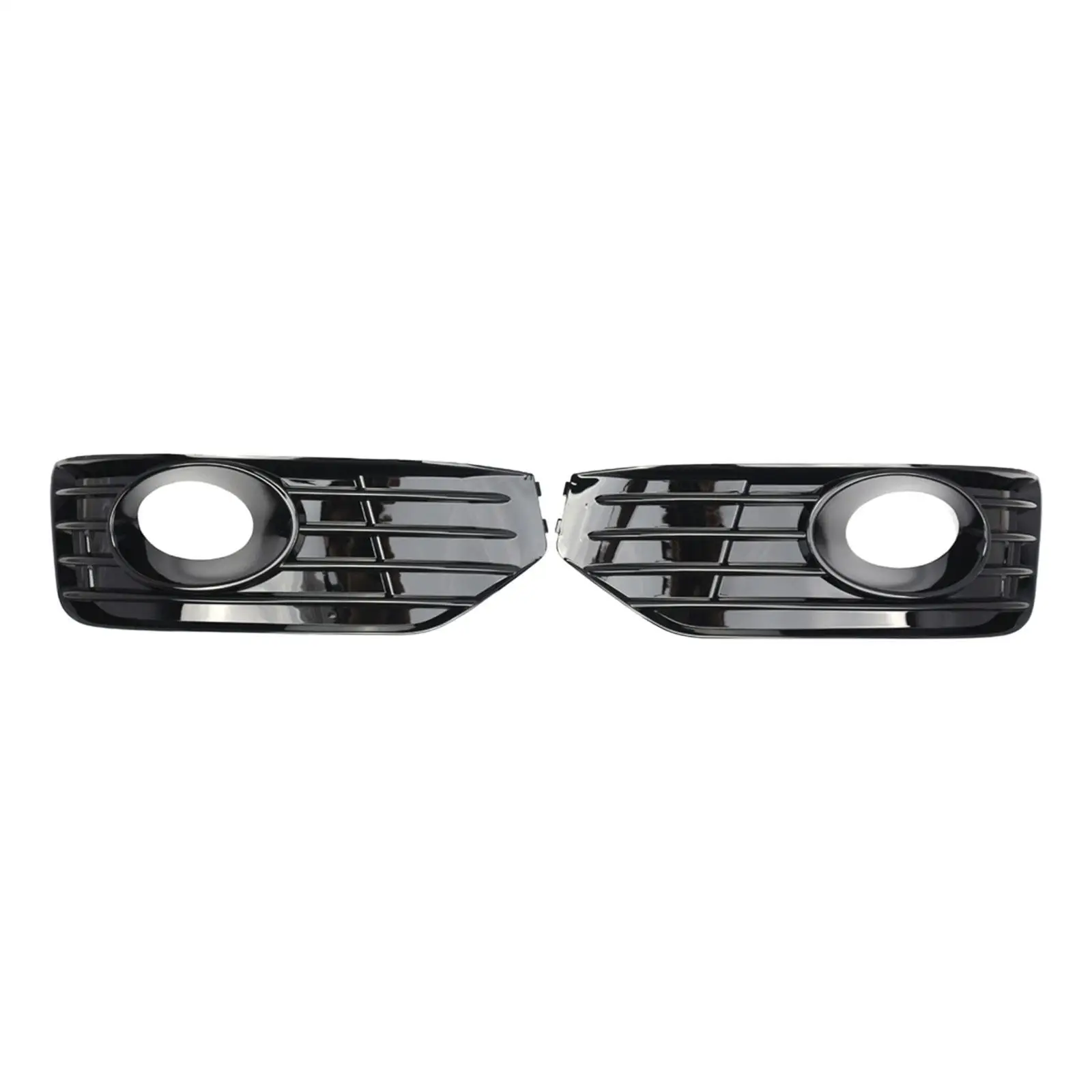 2Pcs Fog Light Grilles Easy Installation Replace Assembly Front Lower Bumper Fog