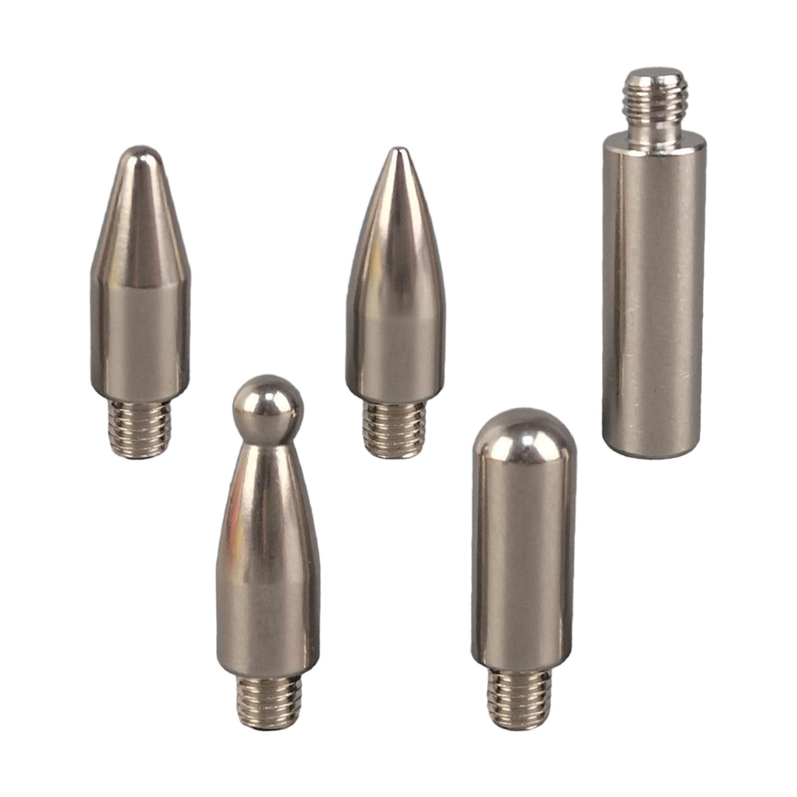 5 Pieces Cars Denting Hook Tips M8 Universal Dent Repair Pen Heads for Motorcycles Metal Plate Washing Machines Auo Dent