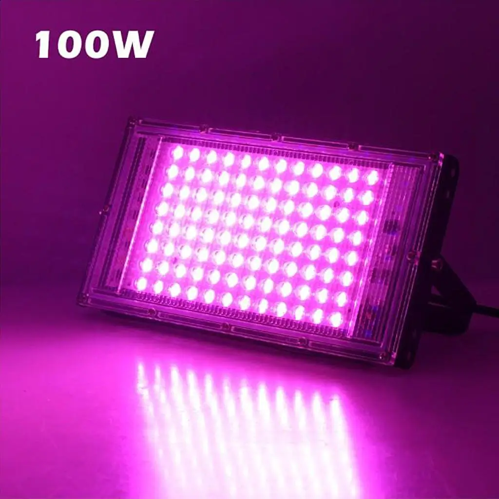 50W/100W LED Grow Light Full Spectrum Growing Lamp Plant Lighting for Hydroponic Indoor Plants Veg and Flower (EU)