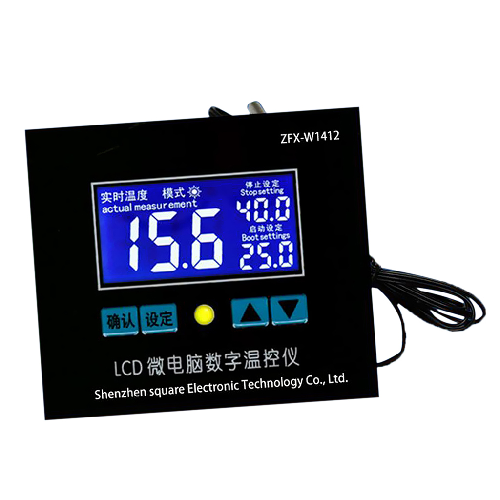  Stage Digital Temperature Controller Outlet  12V Heating and Cooling for Fermentation Kegerator 