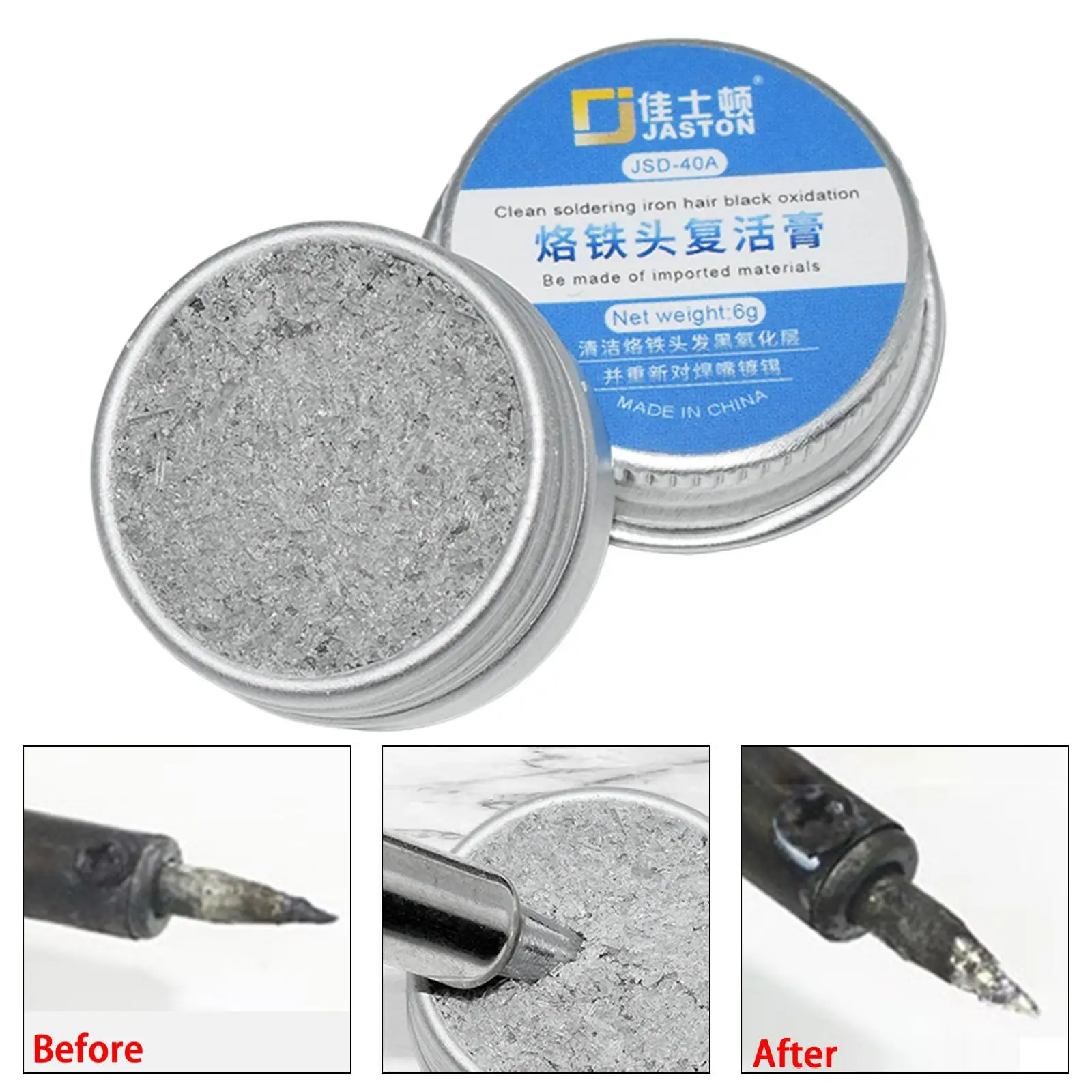 Paste Iron Tip Flux Repair Soldering Tip Cleaner for Iron Head Maintenance Oxide Iron
