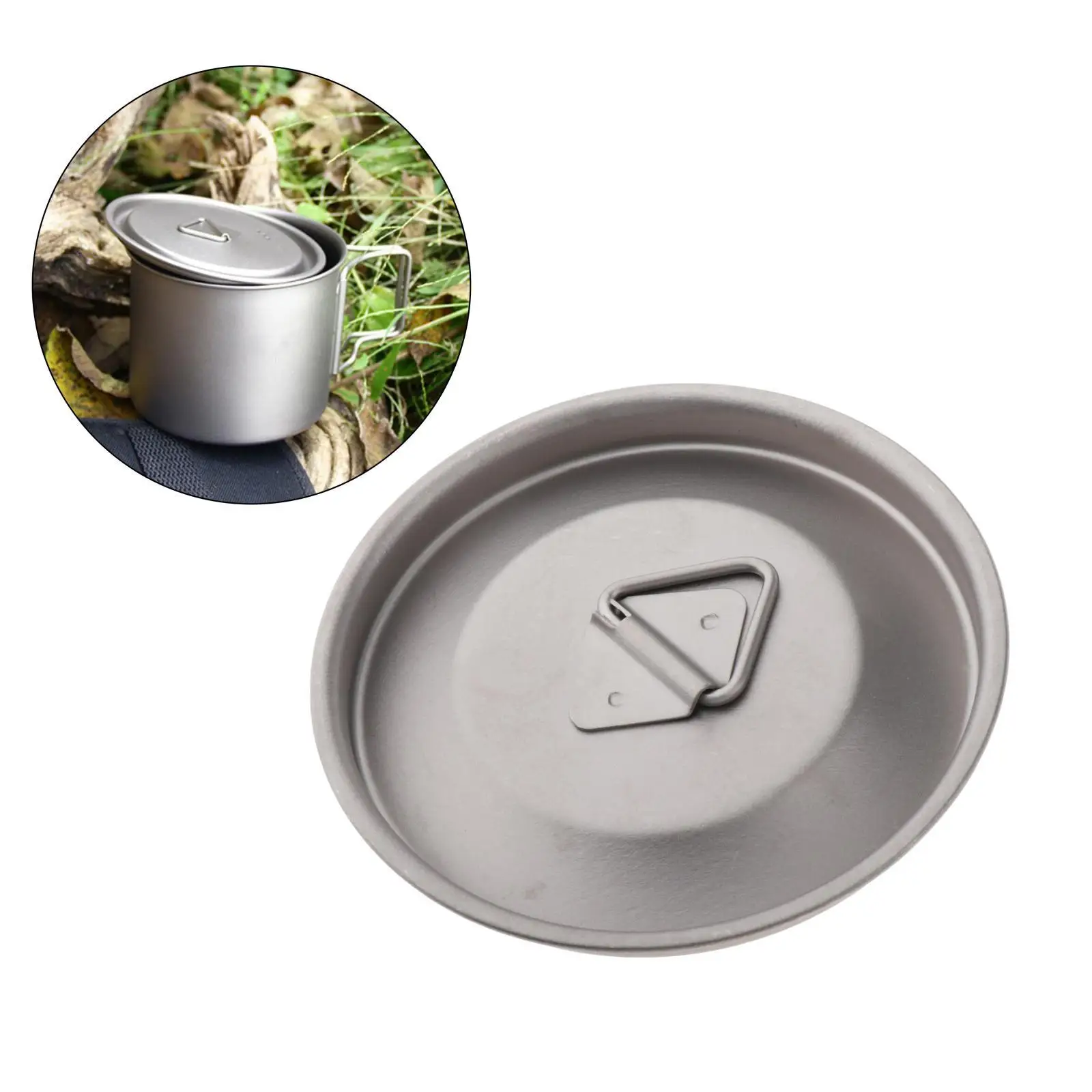 Portable Ultralight Mug Lid Outdoor Camping Cup Cover Foldable Handle 85mm