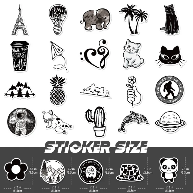 black aesthetic sticker pack Sticker for Sale by Con Inspo  Black and  white stickers, Black stickers, Aesthetic stickers
