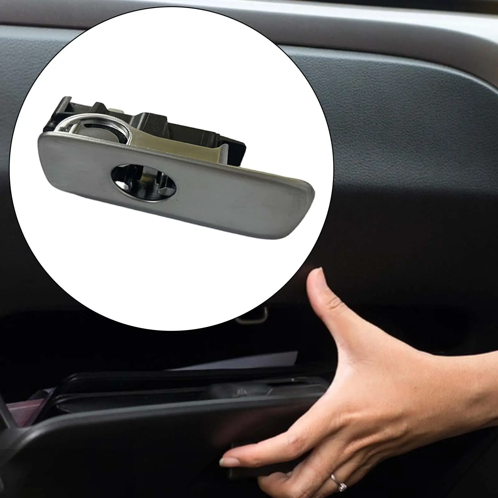 Glove Box Latch Opener Handle Knob/ 8U1857131A3Q7 /Spare Parts Glove Box Compartment Latch Assembly Replaces for Q3 8U