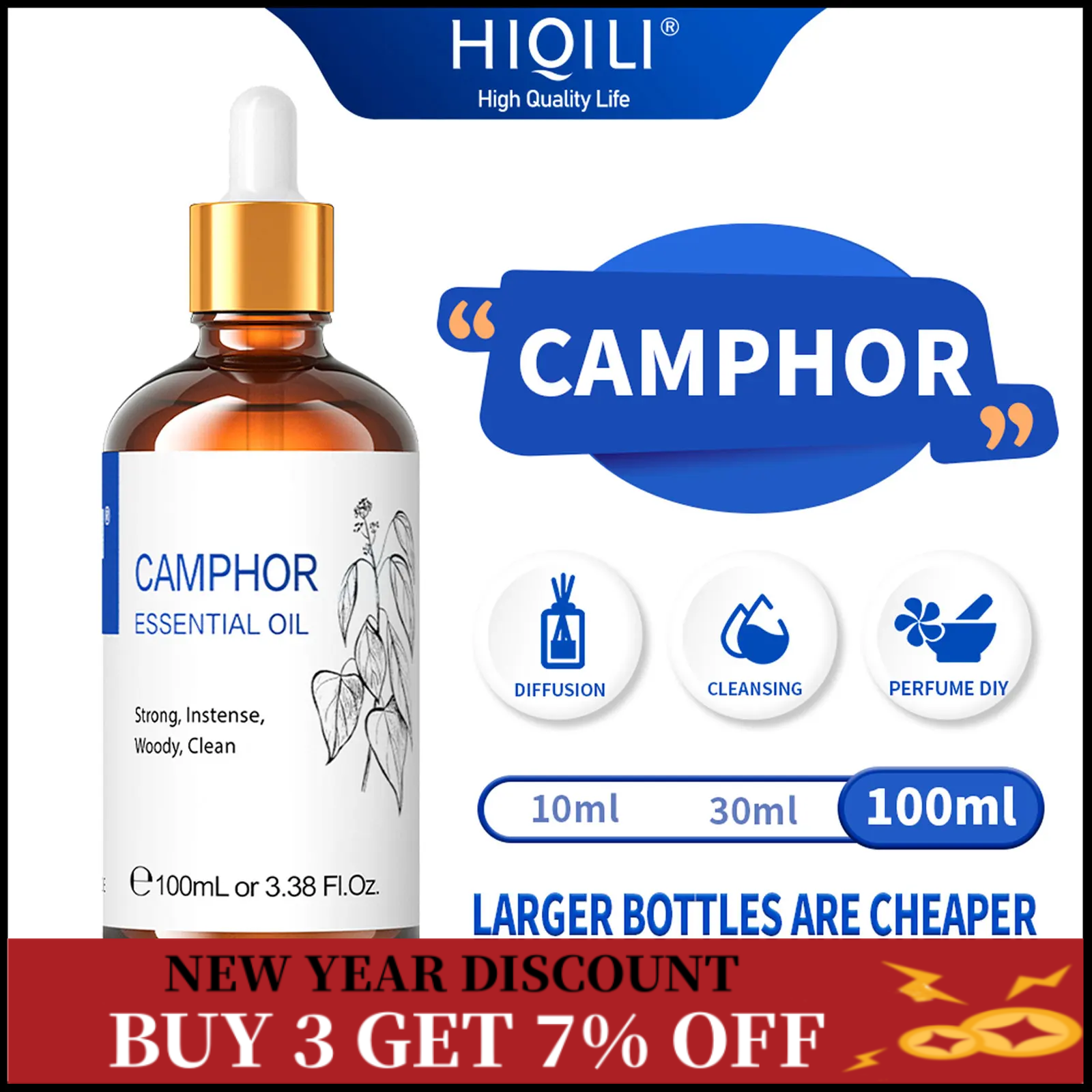 Best of 100ML Camphor Essential Oils, HIQILI 100% Premium Oil For Insect Repellent, Stabilizing Emotions, Relieving Fatigue, Diffuser Reviews & Tips