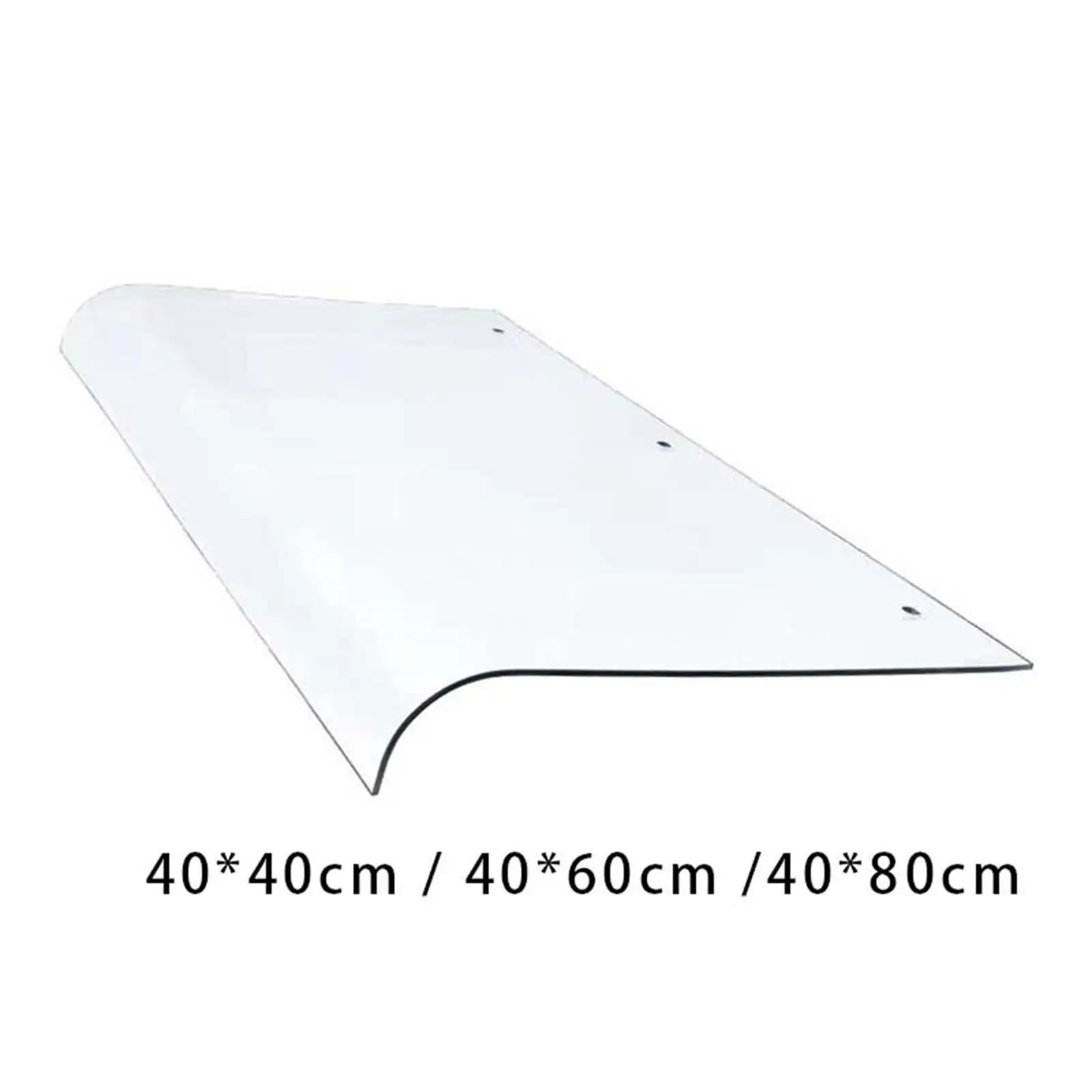 Window Canopy Wall Mounted Rain Snow Protection with Screws Transparent Front Door Canopy PC Durable Sturdy Door Canopy
