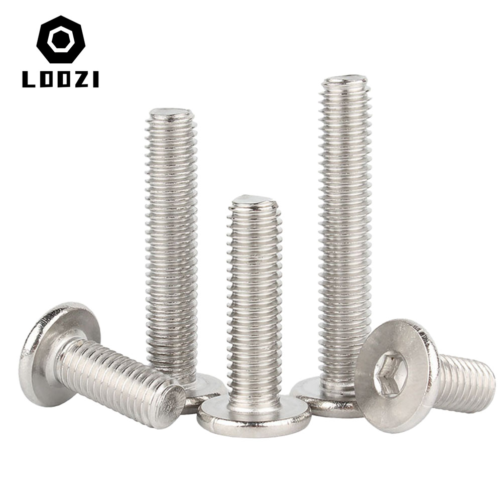 5/2,5/50pc m2 m2, 5 m3 m4 m5 m6 m8 Sechskant-Innen sechs kant buchse aus Edelstahl, ultra dünne, super flache Wafer kopfs ch raube – Detail 7