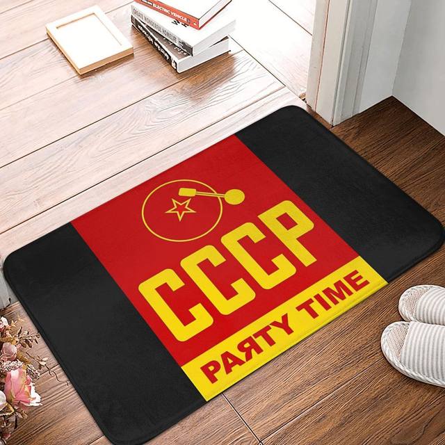 Russian CCCP Kitchen Non-Slip Carpet USSR Soviet Union Flannel Mat