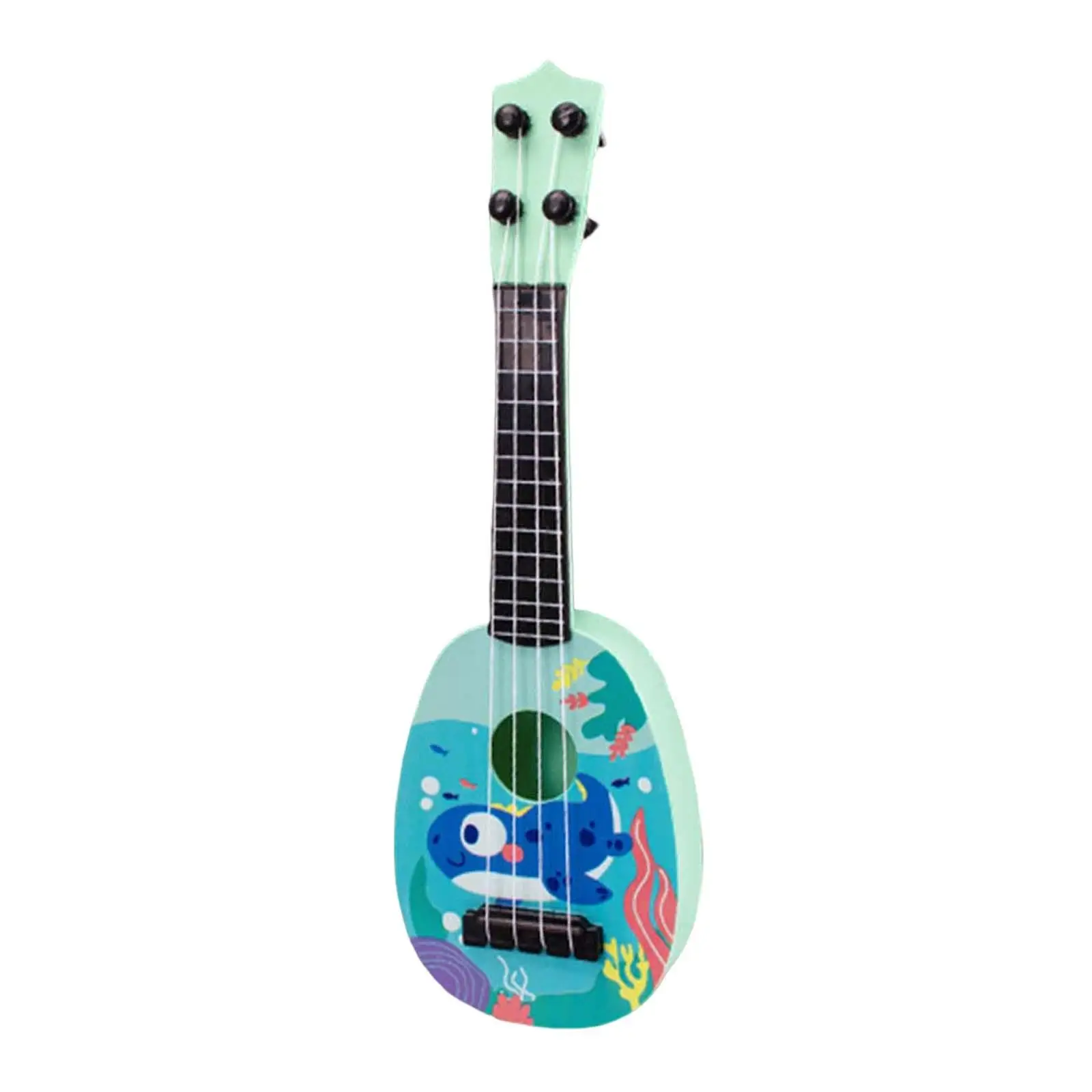 Kids Guitar Musical Toy Keep Tones Educational Toys with 4 Strings Mini Toddler Ukulele Guitar for Preschool Children Kids Gifts