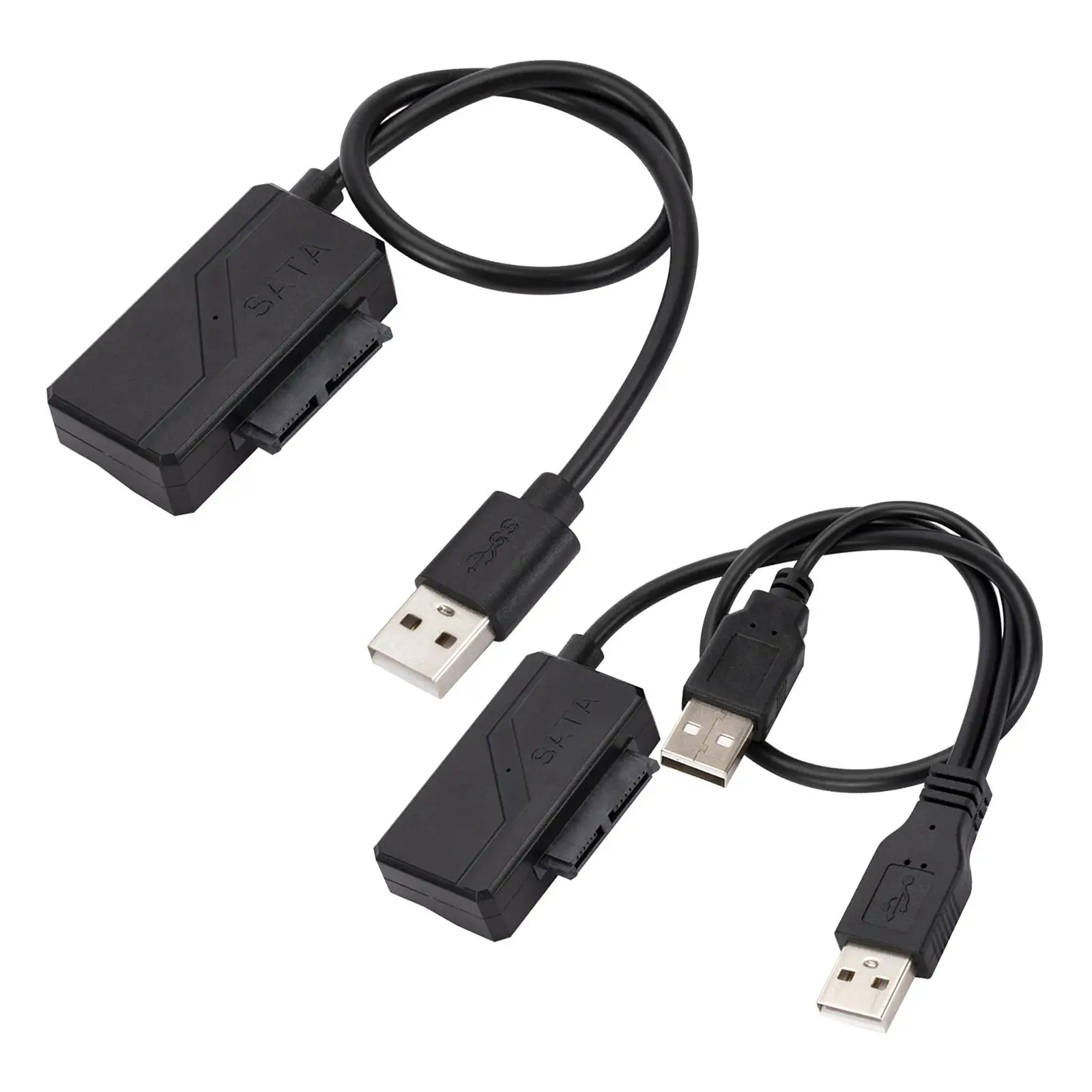 USB 2.0 to SATA 7+6 13Pin Adapter Cable Plug and Play Transfer Cord Converter for Laptop CD/DVD ROM Accessories